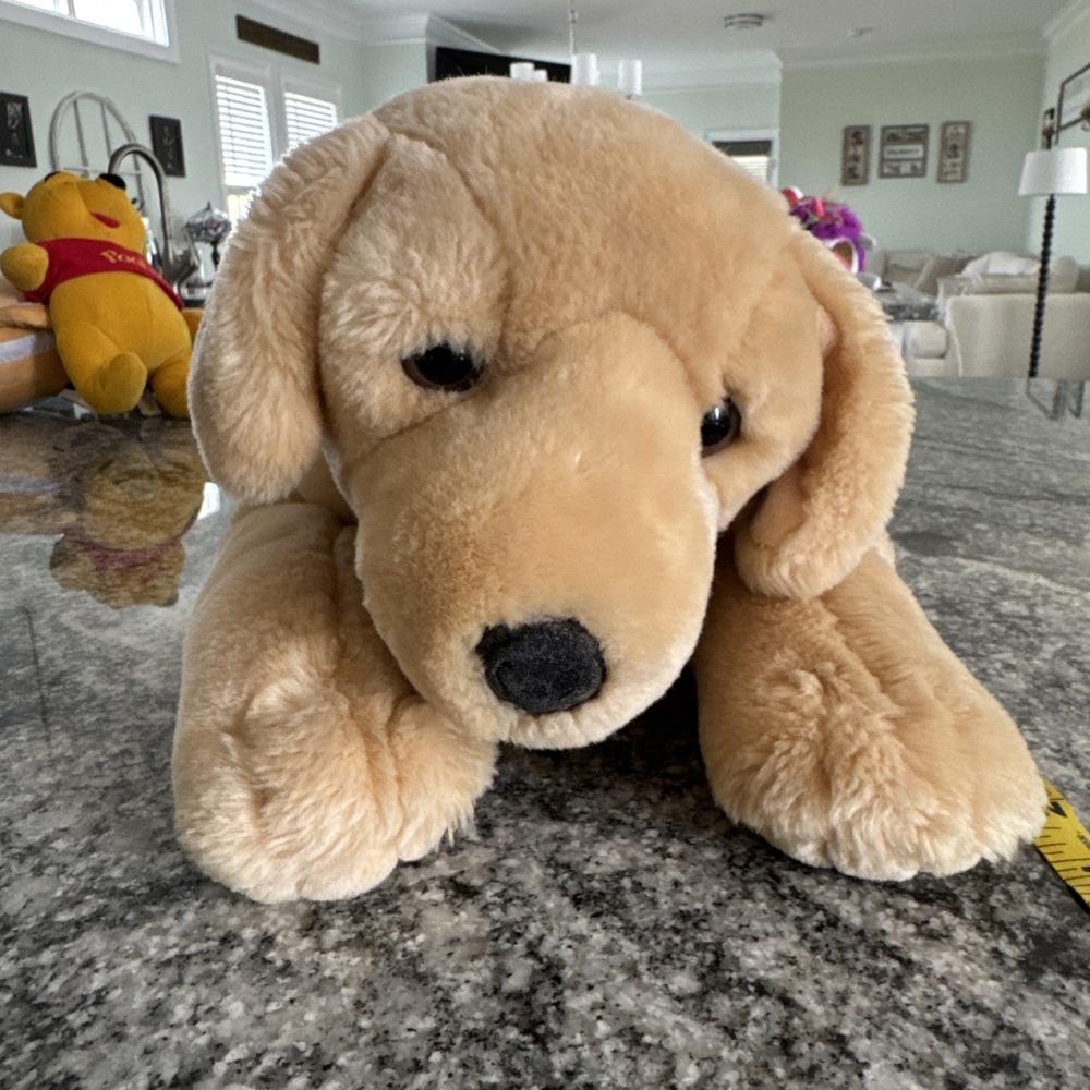 Kids Preferred XL 28" Large Yellow Labrador Retriever Plush Puppy Dog Realistic